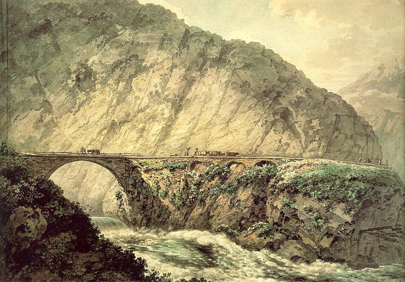 Pars, William The Devil's Bridge in the Canton of Uri oil painting picture